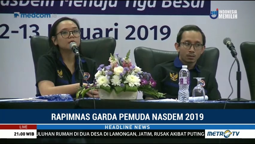 Rapimnas Garda Pemuda NasDem, Kader Harus Menjadi Contoh Bagi Masayrakat