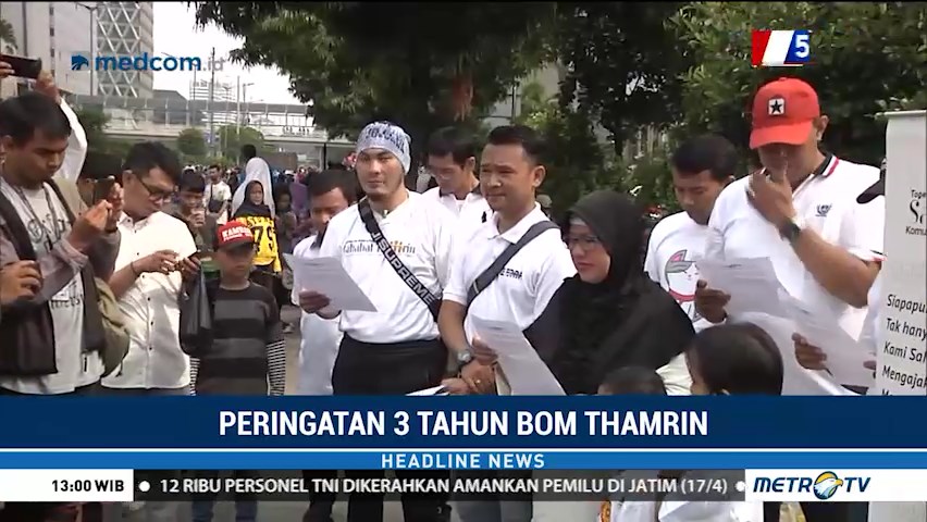 Peringatan 3 Tahun Bom Thamrin
