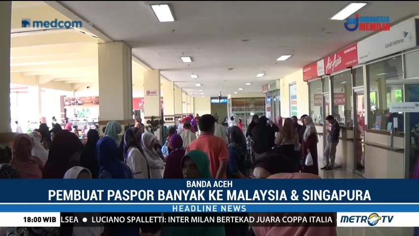 Permintaan Pembuatan Paspor di Aceh Meningkat