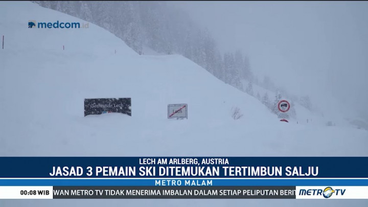 Salju Longsor Tewaskan Tiga orang di Austria