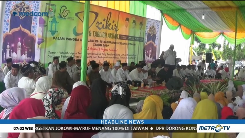 Pemkab Serdang Bedagai Gelar Tablig Akbar untuk Pemilu Damai 2019