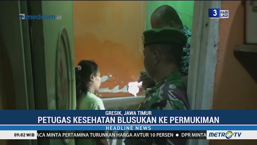 Cegah DBD, Petugas Kesehatan di Gresik Blusukan ke Rumah Warga