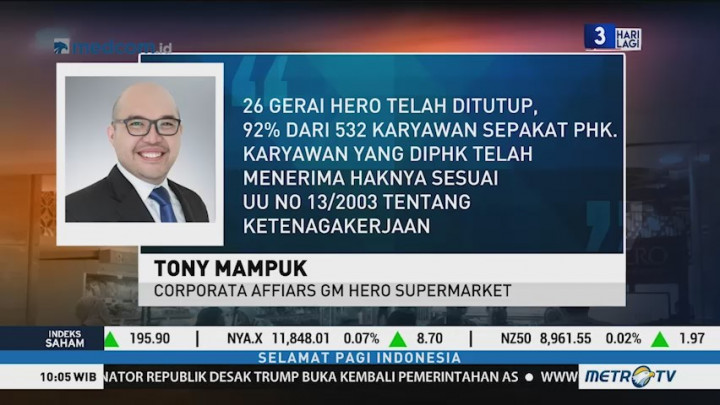 Hero Supermarket Tutup 26 Gerai dan PHK 532 Karyawan
