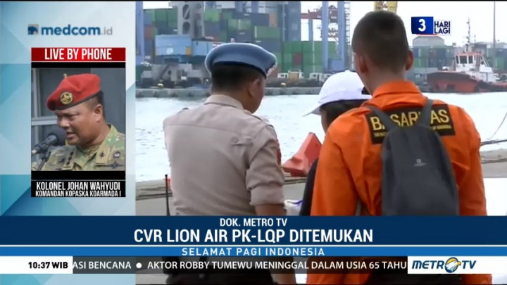 Cockpit Voice Recorder  Lion Air PK-LQP Ditemukan