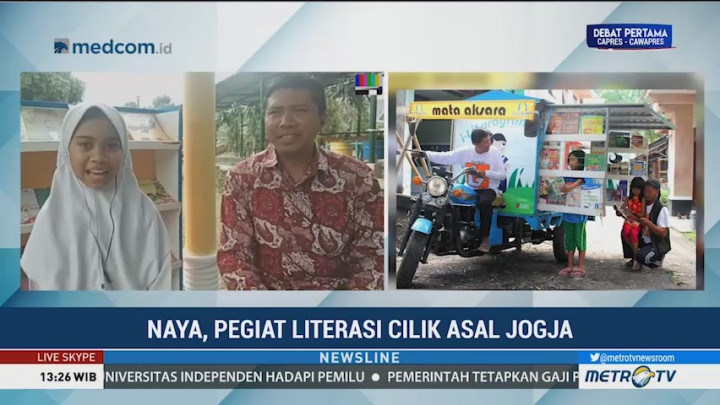Kisah Naya, Pegiat Literasi Cilik Asal Jogja