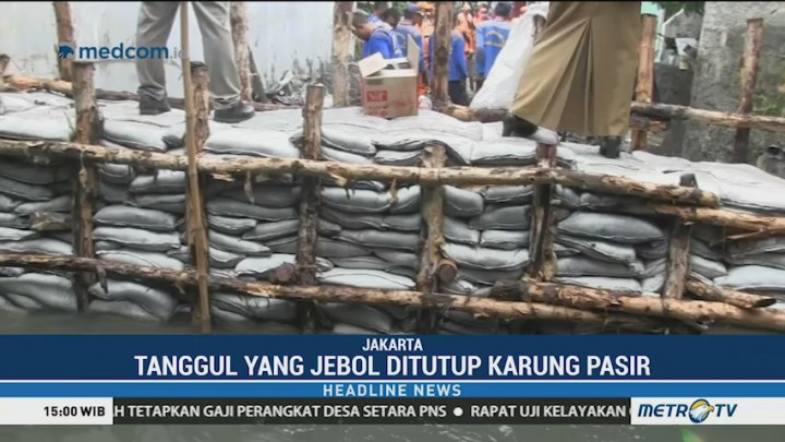 Tanggul Jebol di Jatipadang Sudah Diperbaiki
