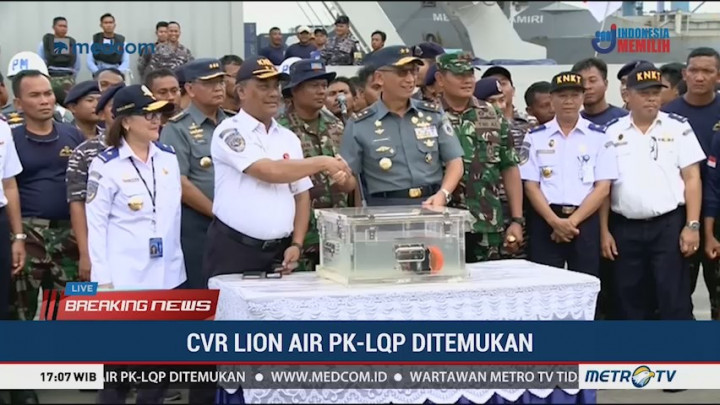 CVR Lion Air Diserahkan ke KNKT