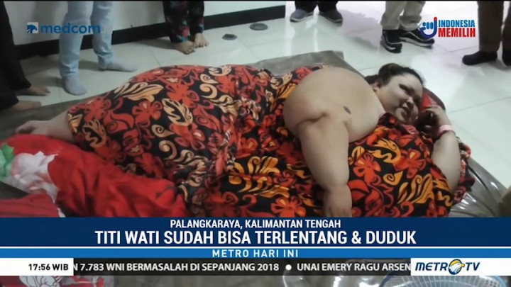 Titi Wati Sudah Bisa Terlentang dan Duduk