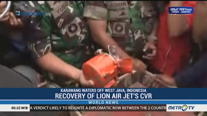 Recovery of Lion Air Jet's CVR