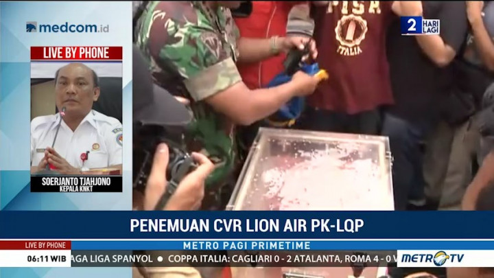 Begini Tahapan Analisa CVR Lion Air PK-LQP oleh KNKT