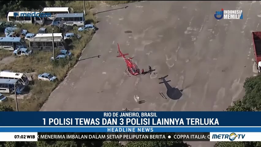 Kecelakaan Helikopter di Brasil Tewaskan 1 Orang Polisi