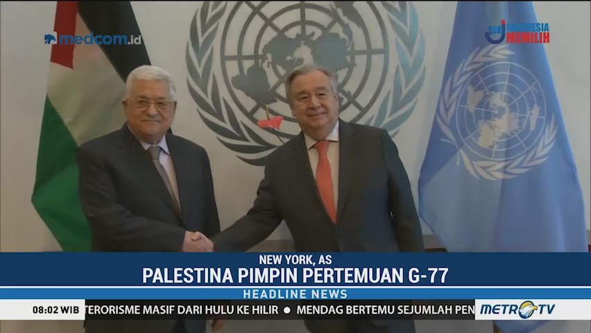 Presiden Palestina Bertemu Sekjen PBB