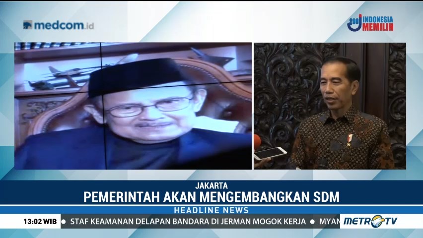 Video Conference Jokowi-Habibie