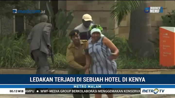 Baku Tembak dan Ledakan Terjadi di Hotel Kenya