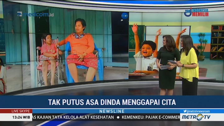 Kelumpuhan Tak Halangi Dinda Menggapai Cita