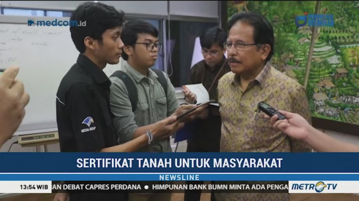Pemerintah Kejar Target Penyerahan 9 Juta Sertifikat Tanah