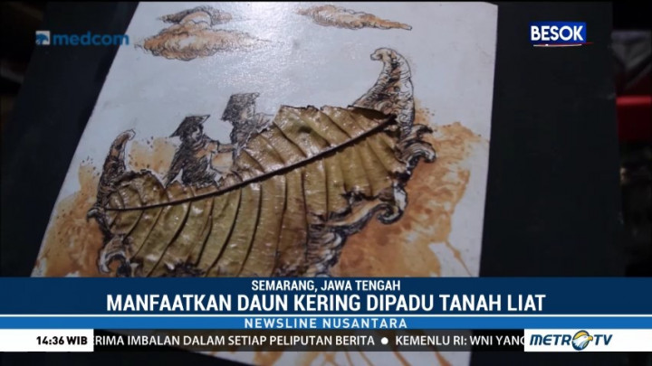 Lukisan dari Limbah Daun