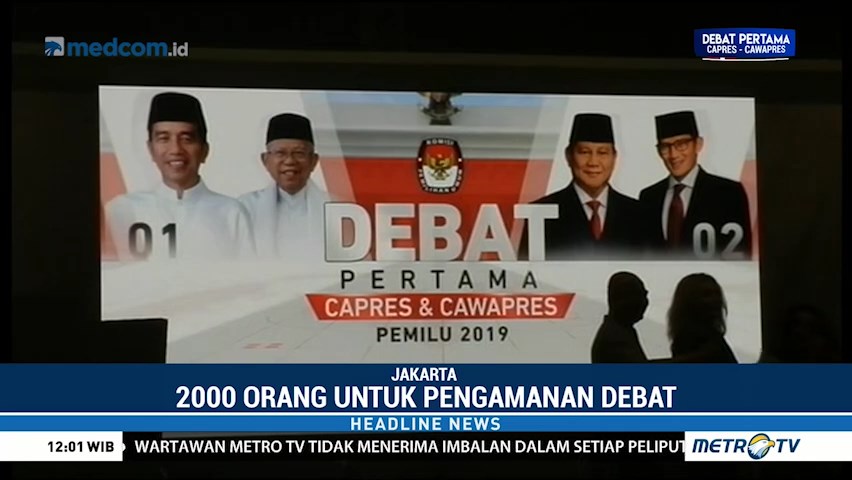 Polisi Siagakan Dua Ribu Personel untuk Debat Perdana Pilpres