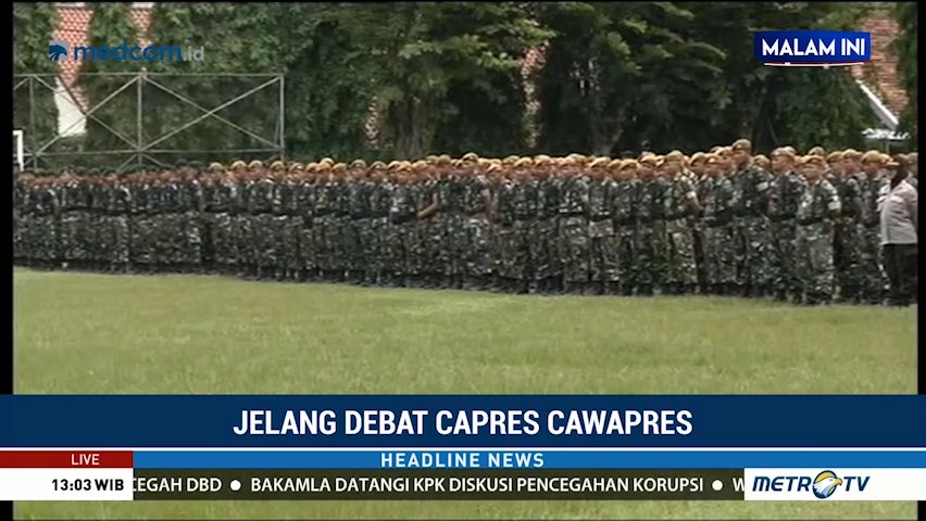 Pengamanan Debat Pertama Pilpres Dibagi Empat Ring