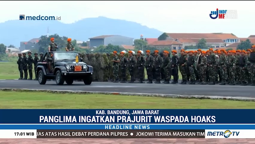 Panglima Ingatkan Prajurit TNI Tak Termakan Isu Hoaks