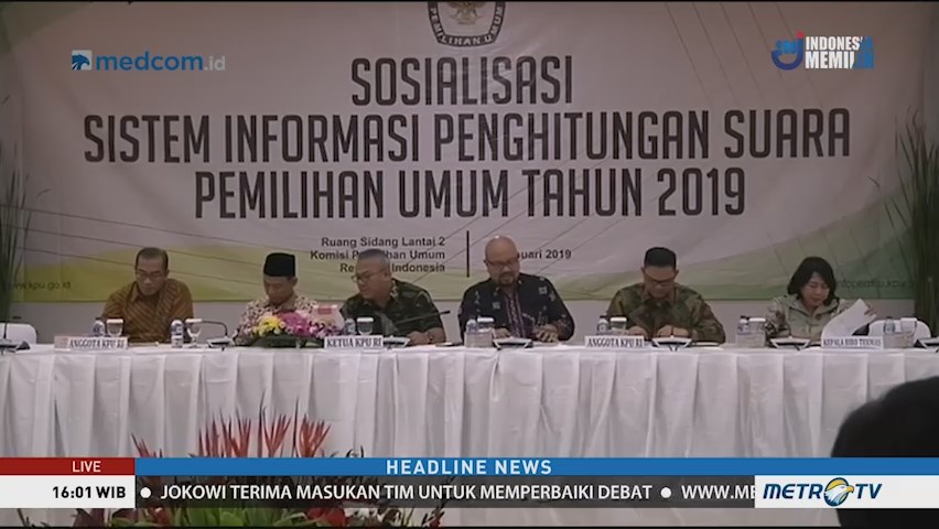 KPU Sosialisasi Situng Pemilu 2019