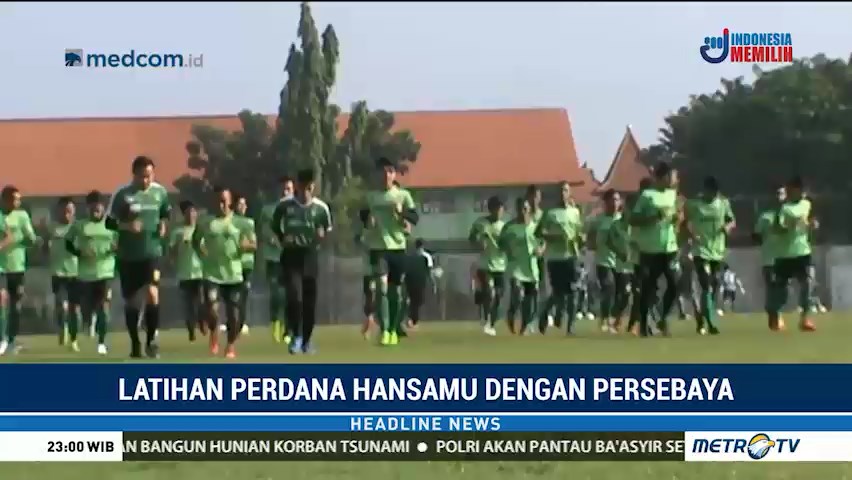Latihan Perdana Hansamu dengan Persebaya