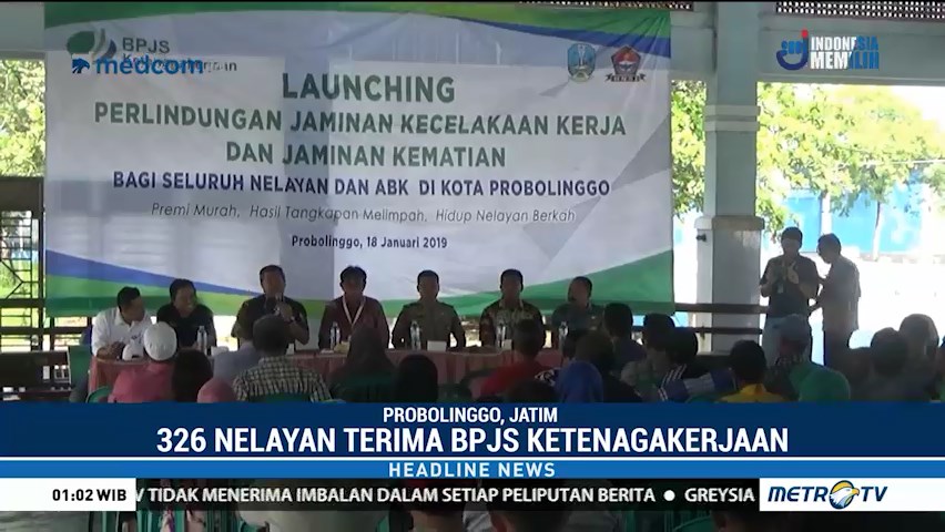 Nelayan di Probolinggo Terima BPJS Ketenagakerjaan