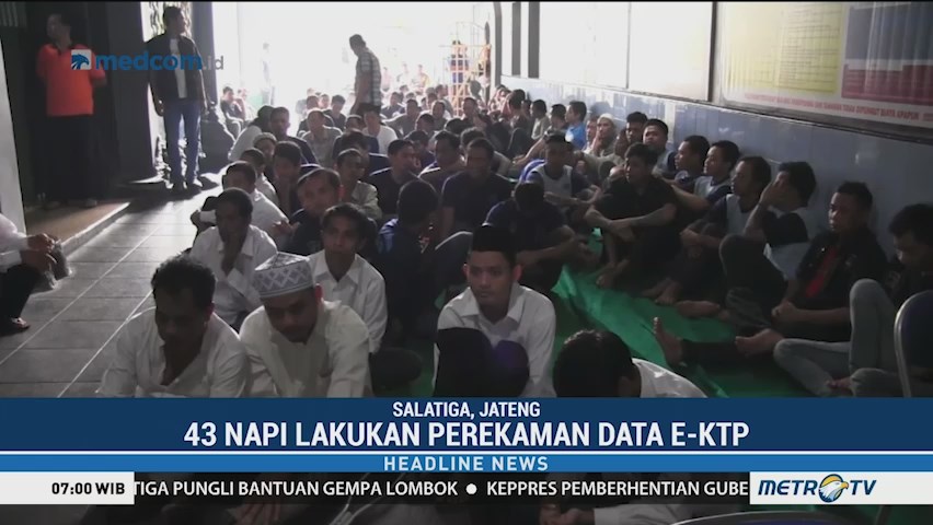 Jelang Pemilu, 43 Napi di Salatiga Lakukan Perekaman KTP-el