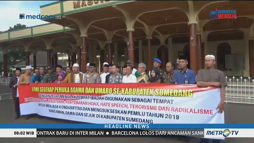 Sejumlah Tokoh Agama di Sumedang Tolak Kampanye di Tempat Ibadah