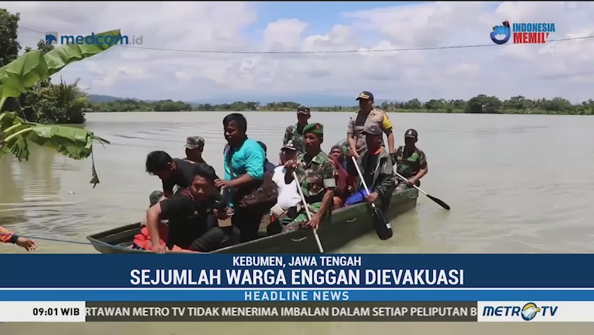 Banjir, Ratusan Warga di Kebumen Dievakuasi