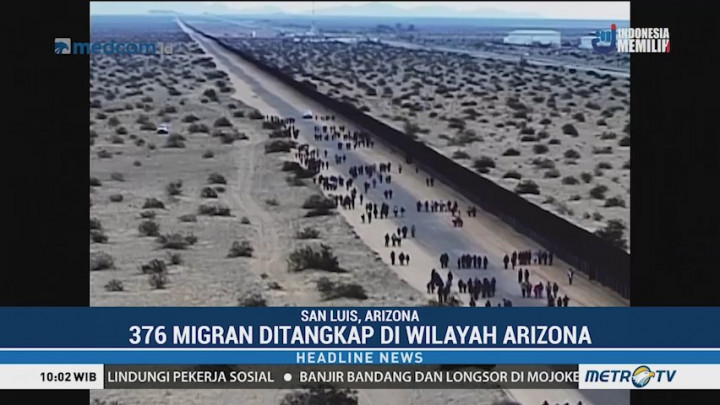 Ratusan Migran Amerika Ditangkap di Wilayah Arizona