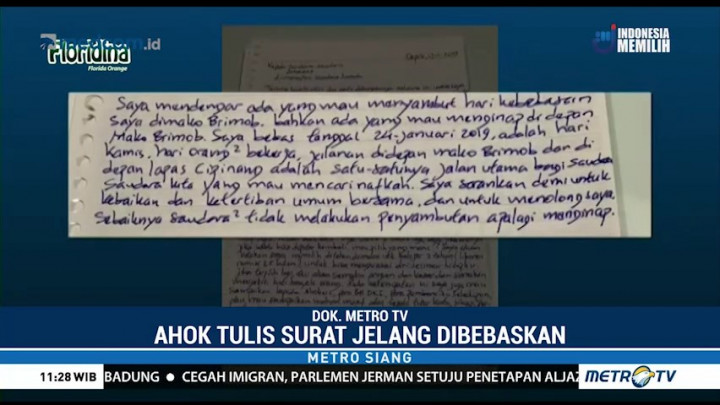 Ahok Minta Tak Ada Sambutan saat Dibebaskan