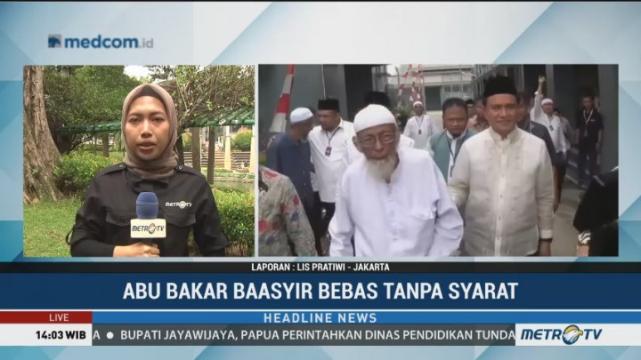 Ini 3 Alasan Abu Bakar Ba'asyir Dibebaskan