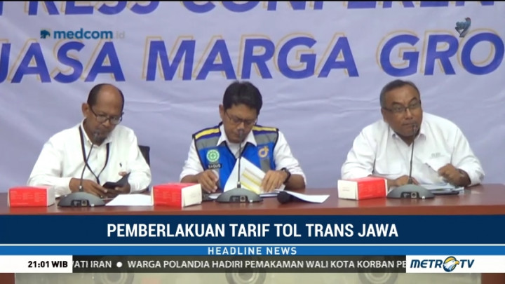 Jasa Marga Mulai Terapkan Tarif di Sejumlah Ruas Trans Jawa