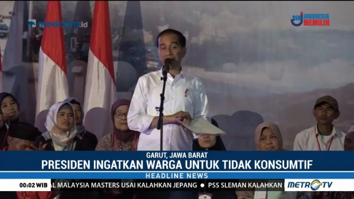 Jokowi Bagikan 6.000 Sertifikat Tanah di Garut