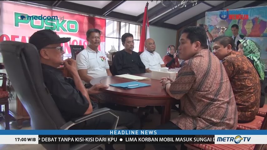 Erick Thohir Bersilaturahmi ke Kediaman Solihin GP