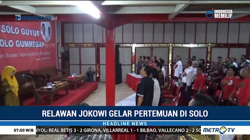 Relawan Jokowi Gelar Pertemuan di Solo