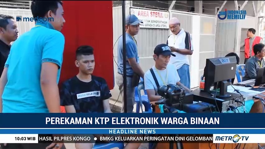 Jelang Pemilu, Warga Binaan Rutan Bagansiapiapi Rekam KTP-el