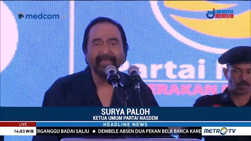 Surya Paloh Ingatkan Caleg Berkompetisi dalam Harmoni