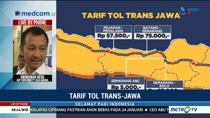 Jasa Marga Berikan Diskon Tarif Tol Trans Jawa