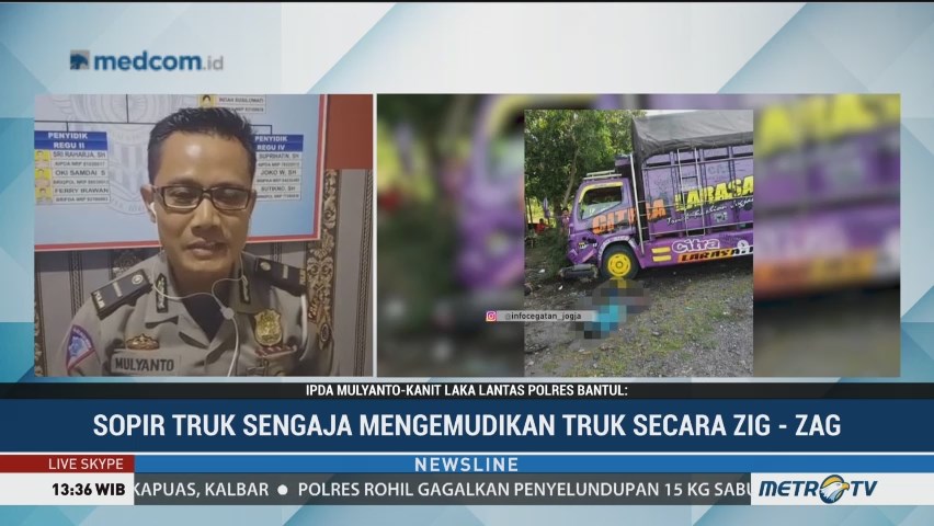 Truk Zig Zag Berujung Kecelakaan, Begini Kronologinya