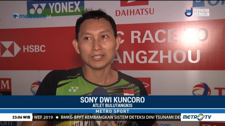 Sony Dwi Kuncoro dan Shesar Hiren Lolos ke Babak Utama