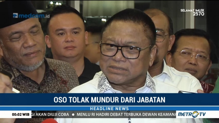 OSO Tegaskan Tak akan Mundur dari Caleg DPD RI