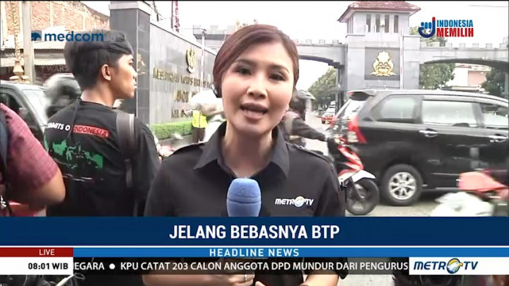 Simpatisan Sambut Kebebasan Ahok