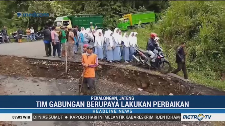 Jalan Penghubung Pekalongan-Banjarnegara-Wonosobo Ambles