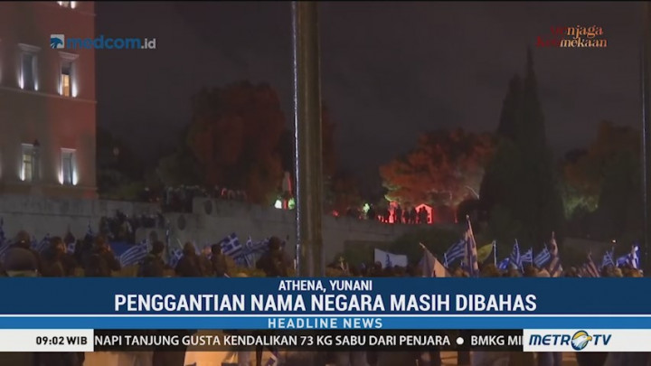 Warga Yunani Protes Pergantian Nama Makedonia