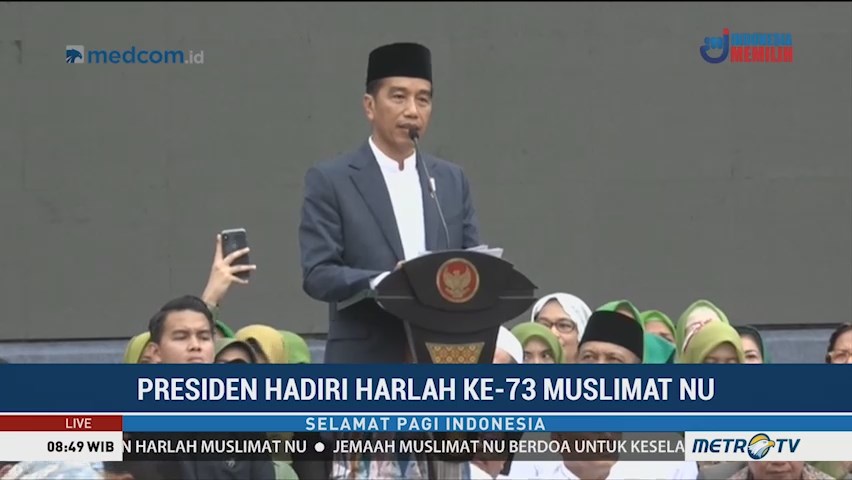 Presiden Jokowi Hadiri Harlah ke-73 Muslimat NU