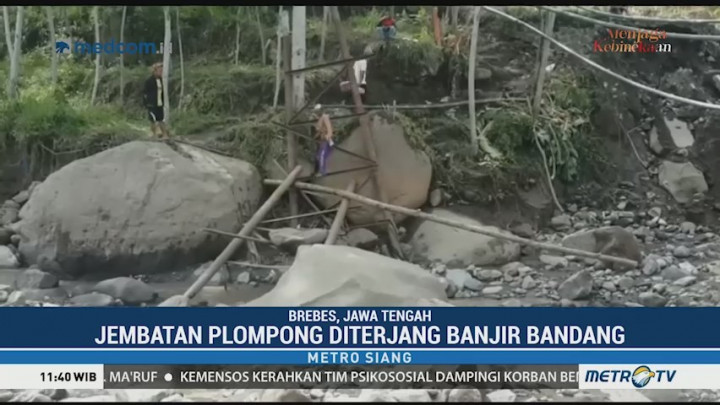 Pascabanjir Bandang, Pemerintah Bangun Jembatan Darurat di Brebes