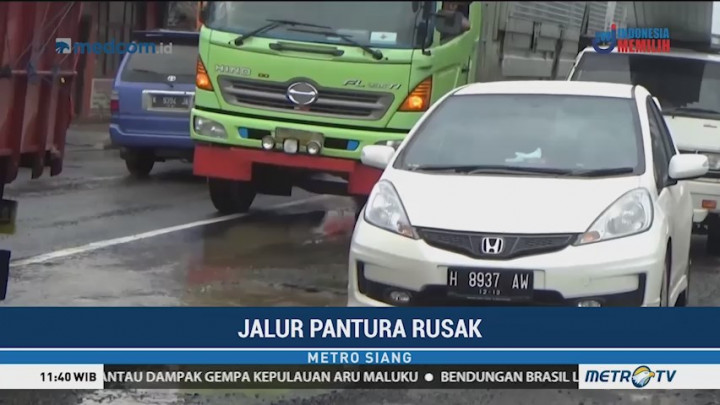 Jalur Pantura Sepanjang Kudus Rusak