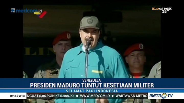 Presiden Maduro Tuntut Kesetiaan Militer Venezuela
